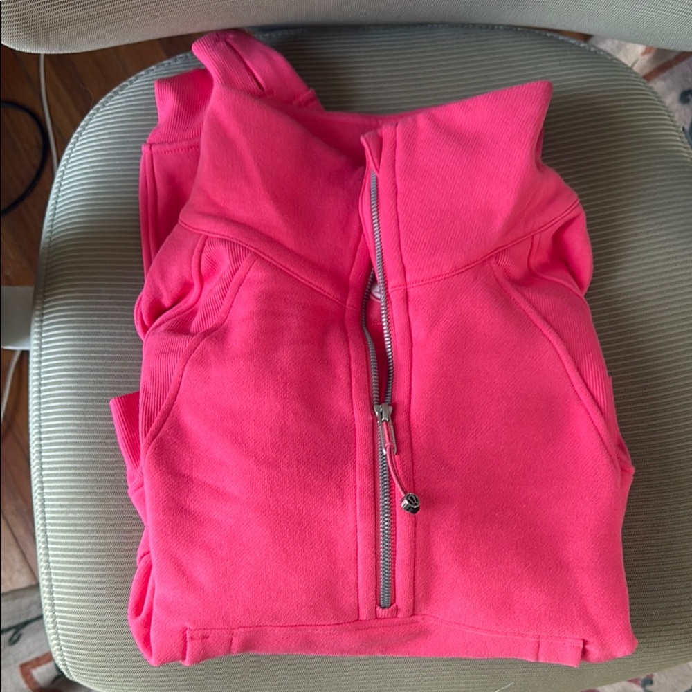 NWT Lululemon M/L Scuba Oversized Funnel Neck Sweatshirt Glaze Pink